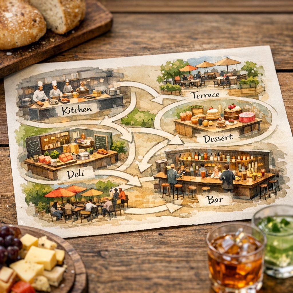 300 Plätze zwischen Pizzaofen, Deli und Bar – Bild 2