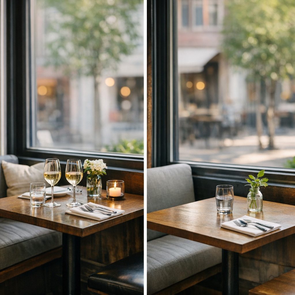 Der Aufpreis für den Fensterplatz im Restaurant steht vor der Buchung fest – Bild 4