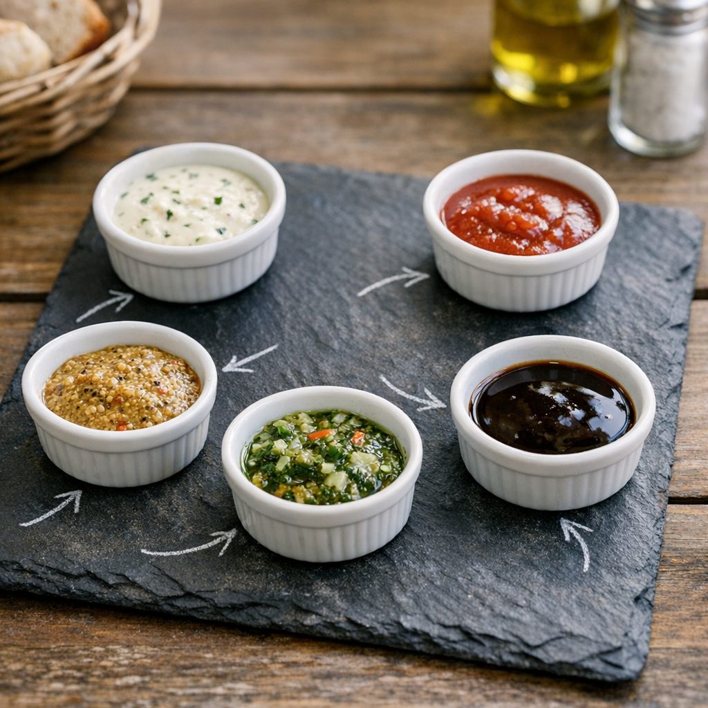 Der „Condiment Flight“: Warum Saucen-Tastings der cleverste Umsatz-Booster 2026 sind – Bild 3