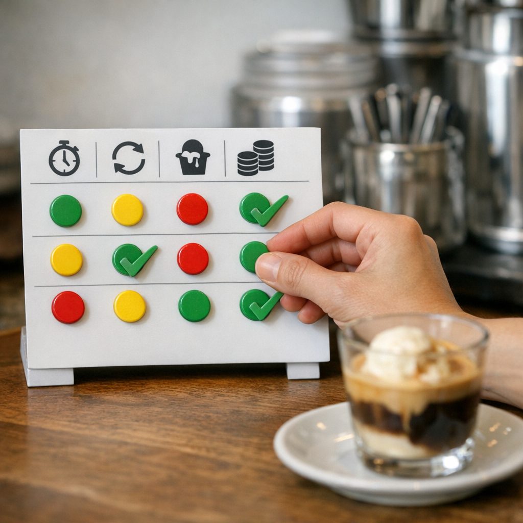 Beim Affogato müssen Gelato und Espresso gleichzeitig bereitstehen – Bild 4