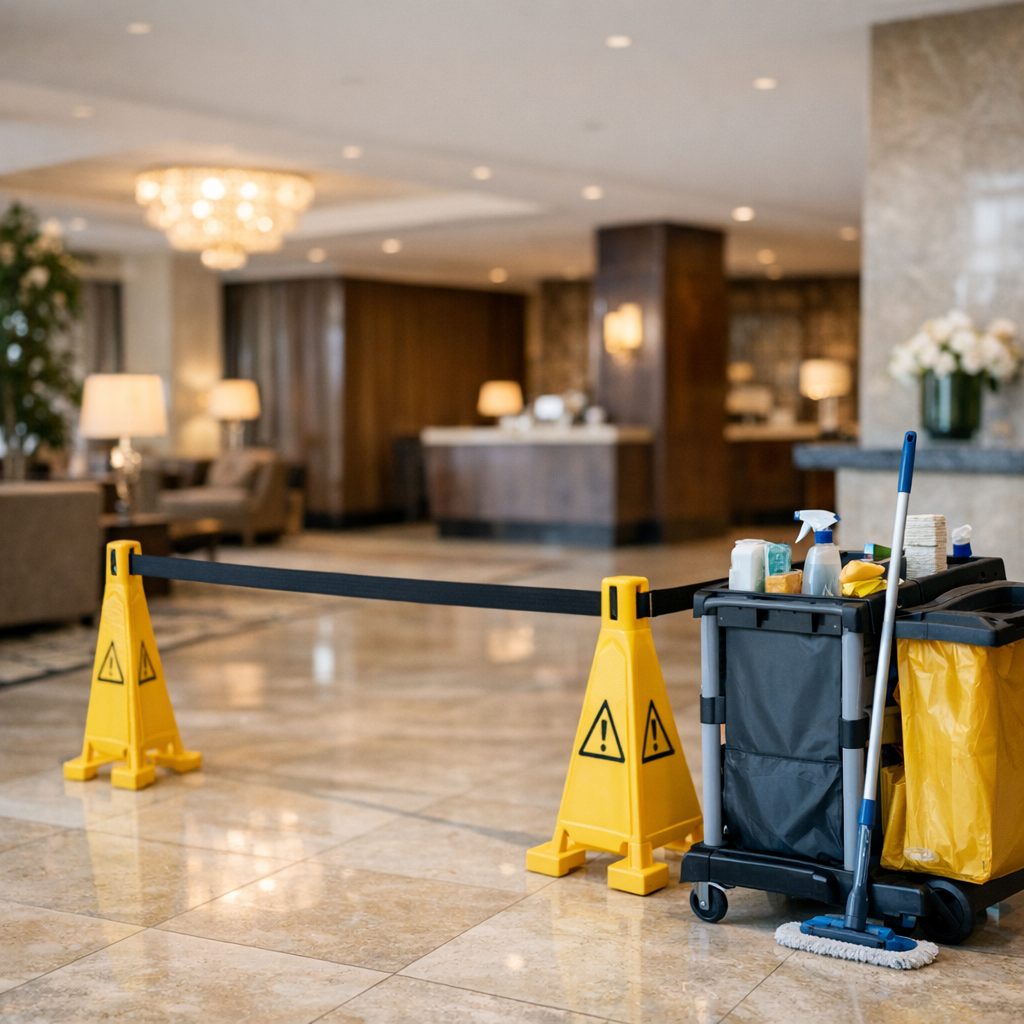 Erbrochenes im Hotel braucht Absperrung, Schutzkleidung und dokumentierte Freigabe – Bild 3