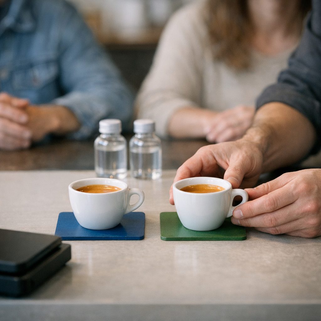 Zwei Wasserproben für Espresso und Maschine – Bild 3