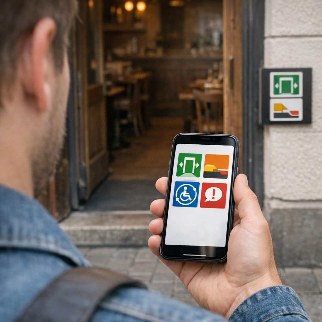 Passt ein Rollstuhl durch diese Restauranttür? – Bild 2